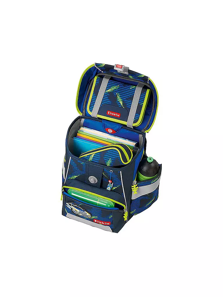 STEP BY STEP Schulranzen Set Space Police Car Cody 5teilig dunkelblau